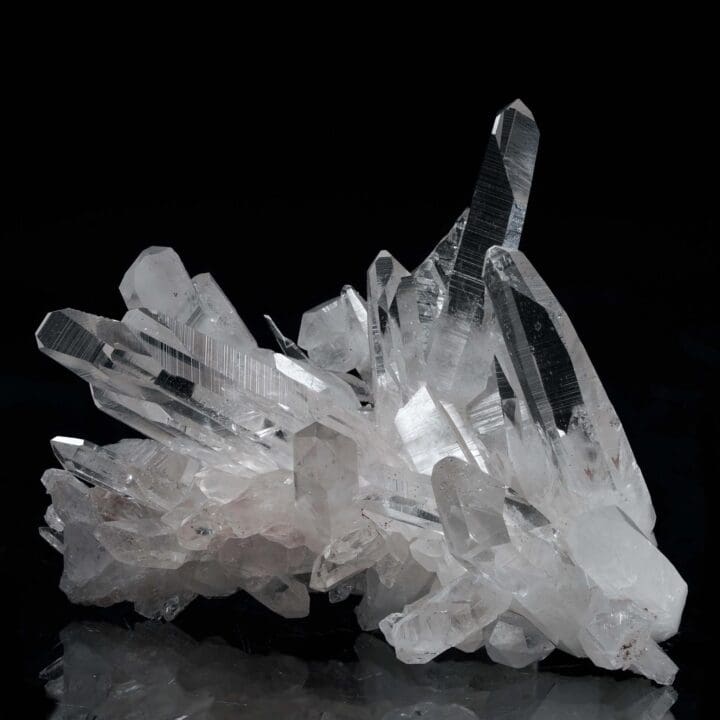 Clear Quartz with Pink Dumortierite Inclusions - 266g - Image 3
