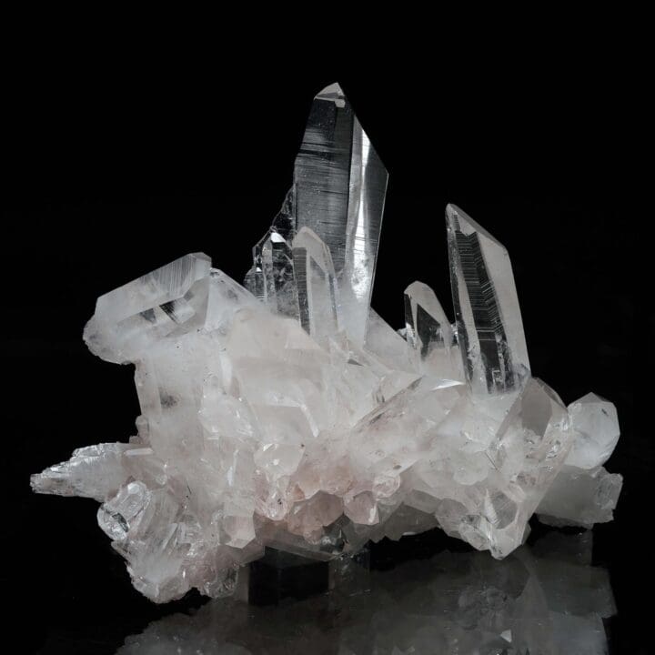 Clear Quartz with Pink Dumortierite Inclusions - 266g - Image 2