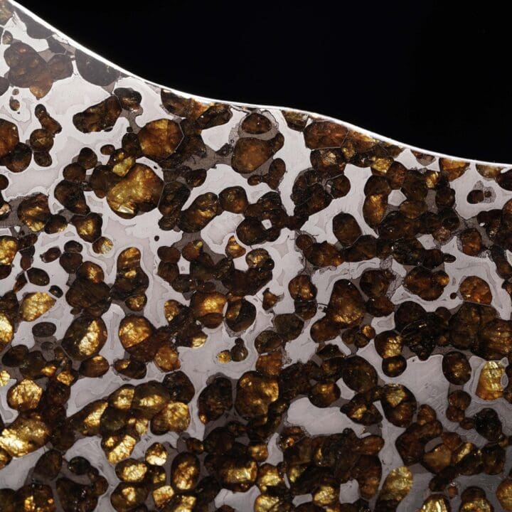 Big Pallasite Meteorite Slice - Image 3