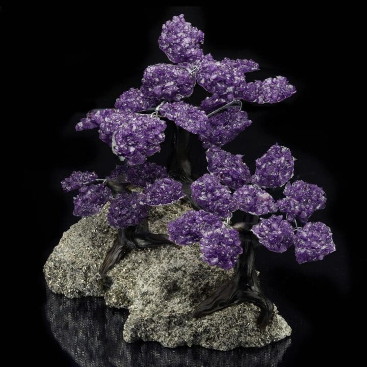 Amethyst Tree on Pyrite Matrix - Image 2