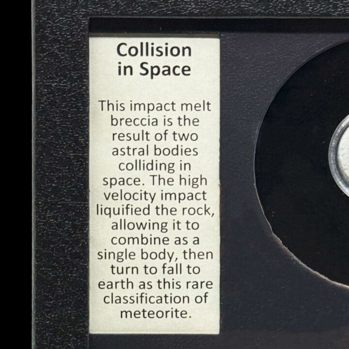 Collision in Space Meteorite in Collector's Box - Image 4
