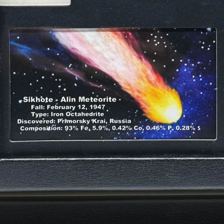 Sikhote-Alin Meteorite in Collector's Box - Image 4