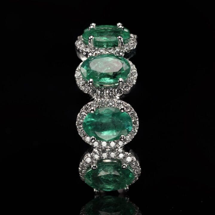 Emerald and Diamond Ring - Size 6 - Image 2