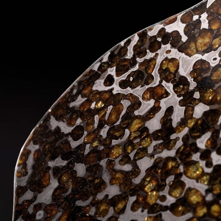 Big Pallasite Meteorite Slice - Image 5