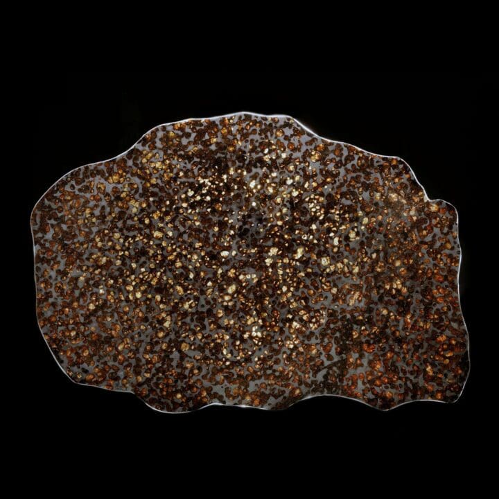 Big Pallasite Meteorite Slice