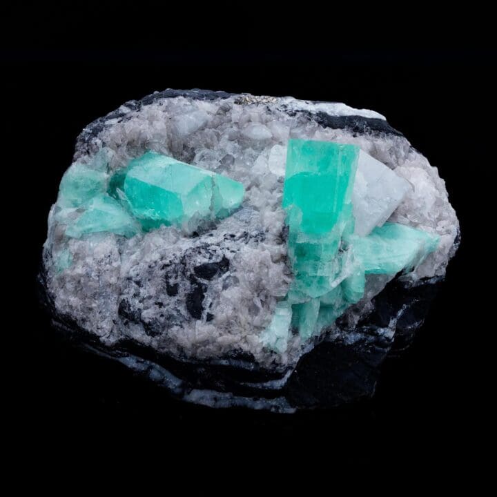 Emerald on Calcite With Pyrite // 1.74 Lb.