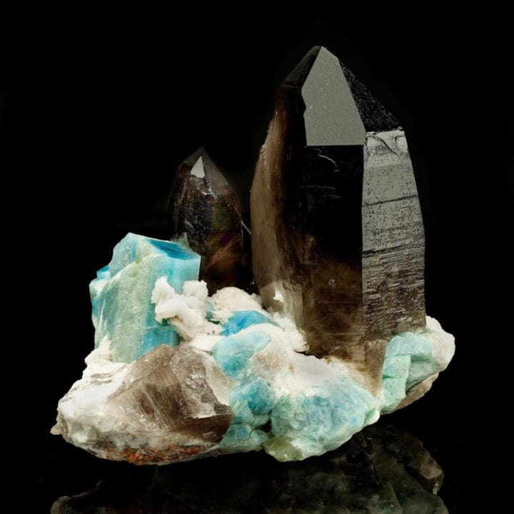 Smoky Quartz with Amazonite and Albite 1.12kg - Image 2