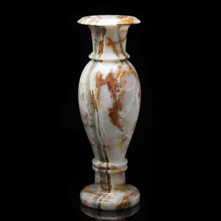 Multicolor Onyx Vase Pair 2 - Image 2