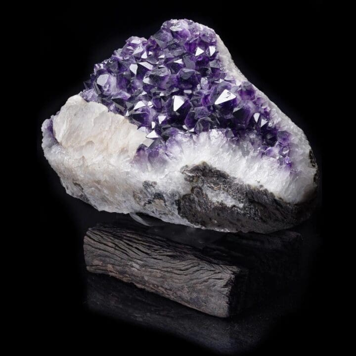 Amethyst with Calcite on Stand - Image 3