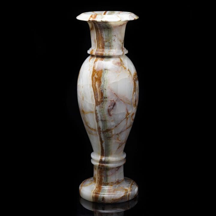 Multicolor Onyx Vase Pair 2 - Image 3