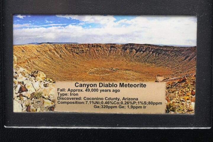 Canyon Diablo Meteorite in Collector's Box - Image 3