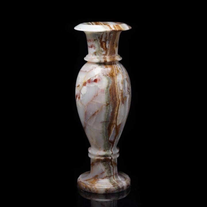 Multicolor Onyx Vase Pair 1 - Image 3