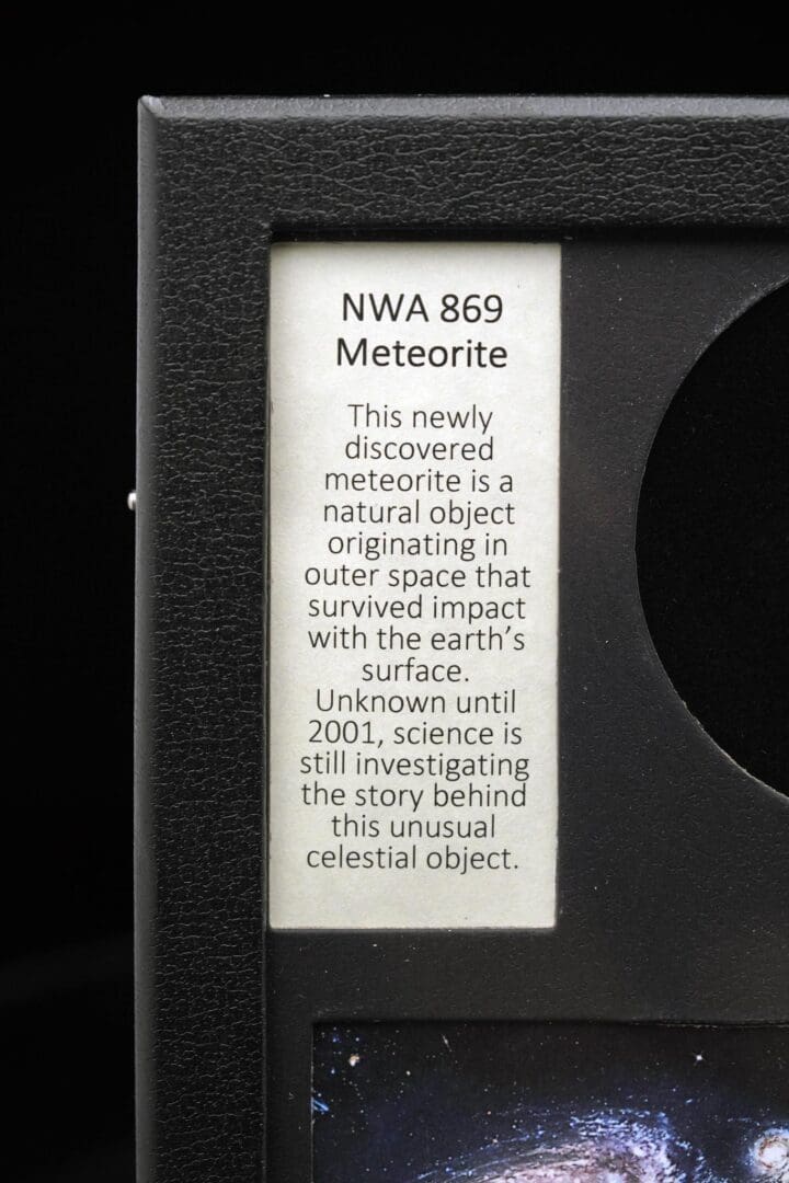 NWA Meteorite in Collector's Box - Image 4