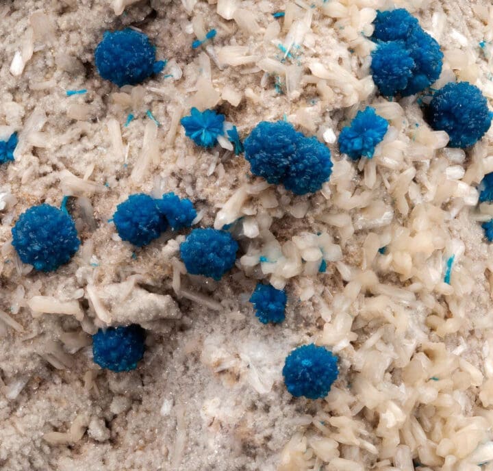 Cavansite on Stilbite from India - Image 7