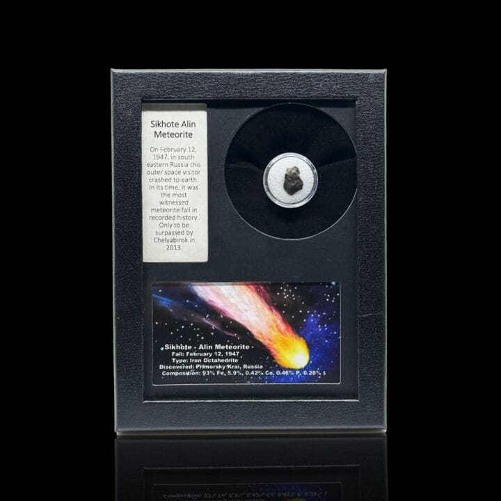 Sikhote-Alin Meteorite in Collector's Box