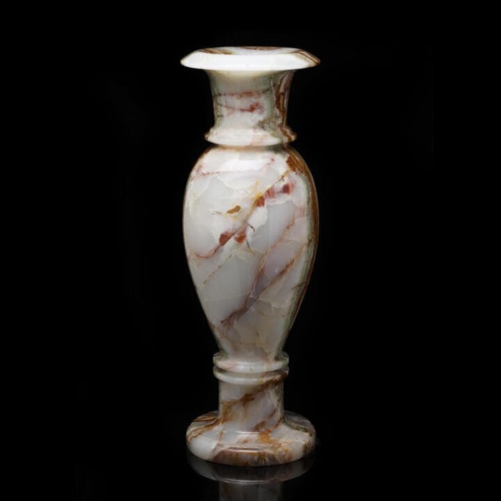 Multicolor Onyx Vase Pair 1 - Image 2