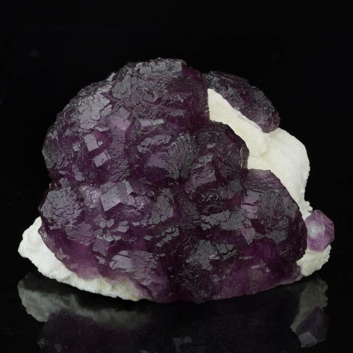 Purple Fluorite and Quartz