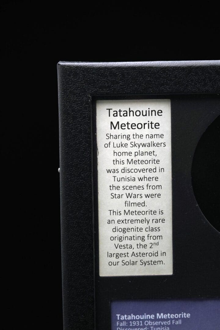 Tatahouine Meteorite in Collector's Box - Image 4