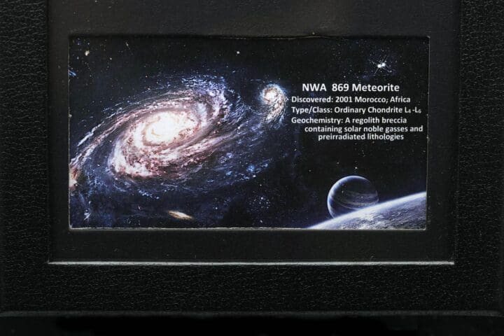 NWA Meteorite in Collector's Box - Image 3