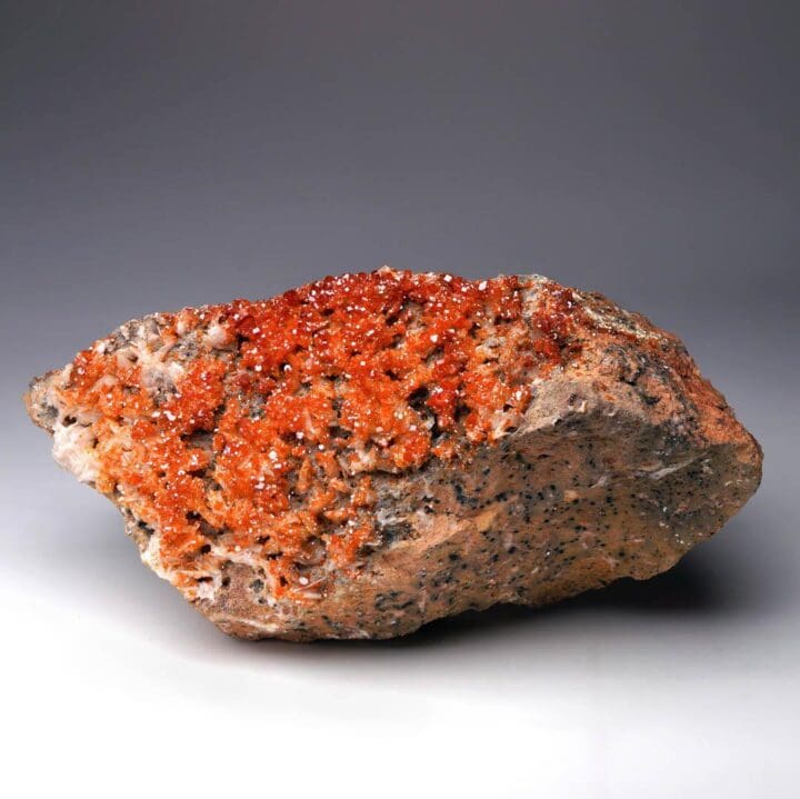 Vanadinite With Barite from Morocco – 4.07 Lb.