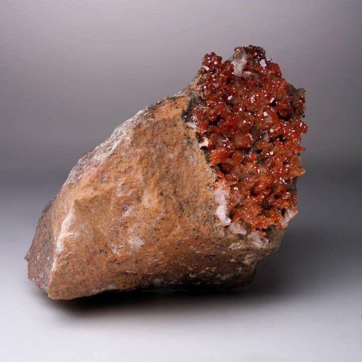 Vanadinite on Barite From Morocco – 3.24 Lb. - Image 3