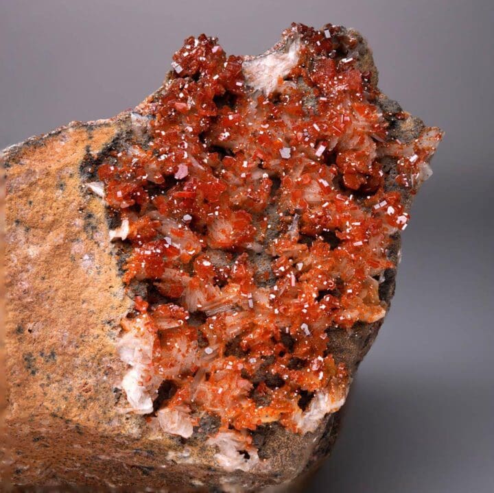 Vanadinite on Barite From Morocco – 3.24 Lb. - Image 4