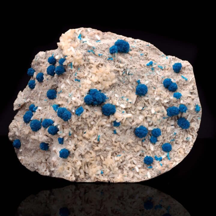 Cavansite on Stilbite from India - Image 5
