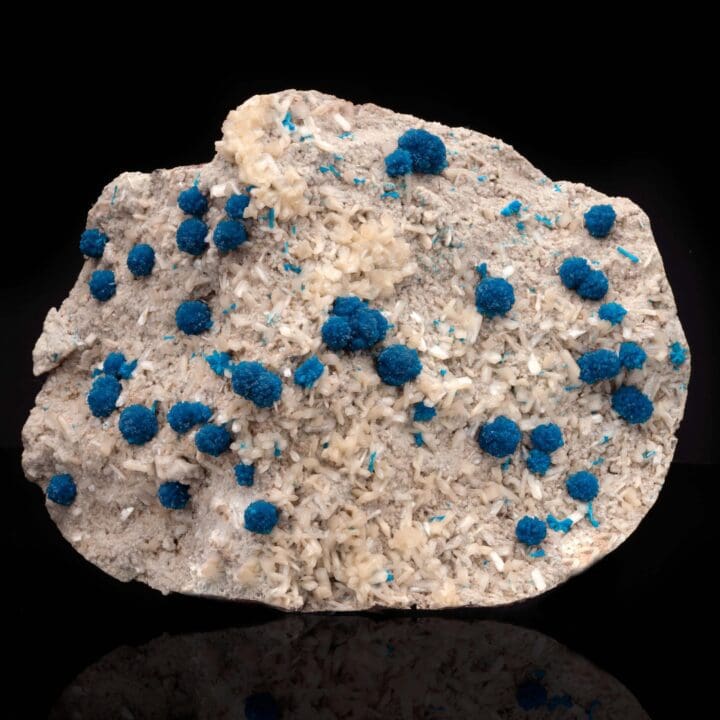 Cavansite on Stilbite from India - Image 6