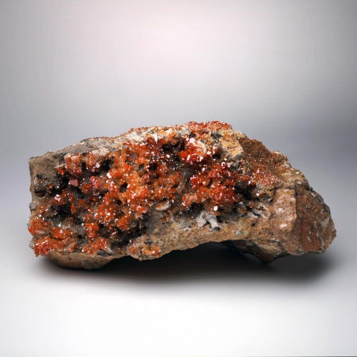 Vanadinite on Barite – 2.11 Lb.