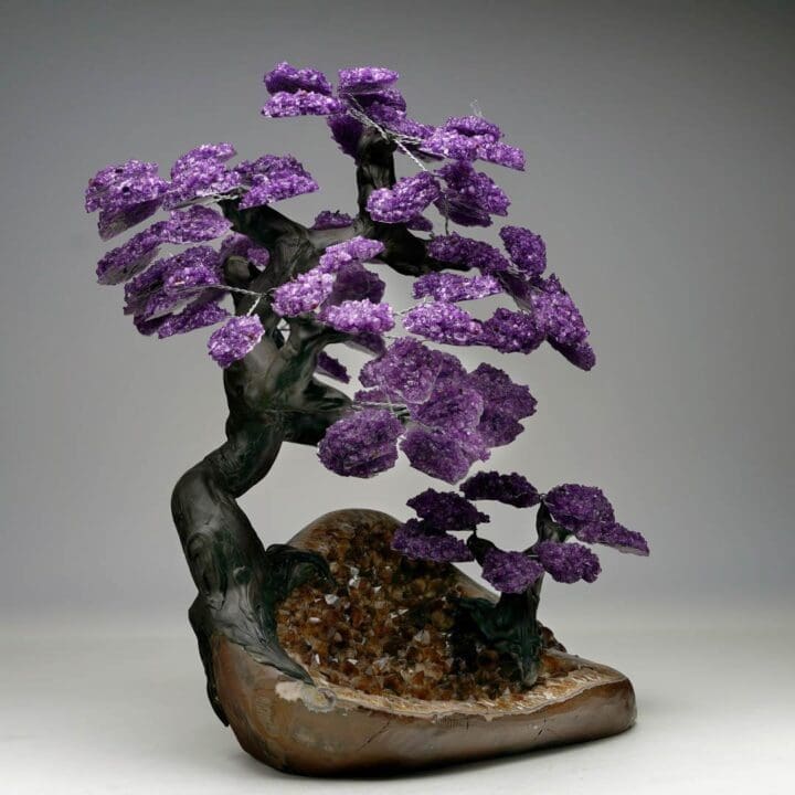 Large Amethyst Gem Tree With Citrine Cluster Base // 20.2 Lb. - Image 4