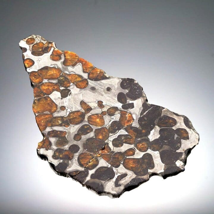 55.77 Gram Seymchan Pallasite Meteorite Slice - Image 2