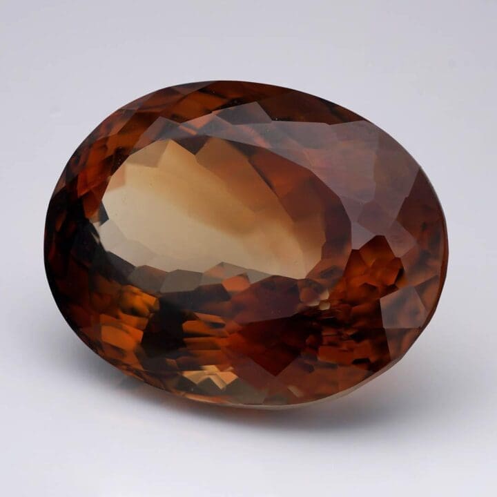 GIA Certified 44.88 Carat Oval Cut Brown Topaz - Image 2