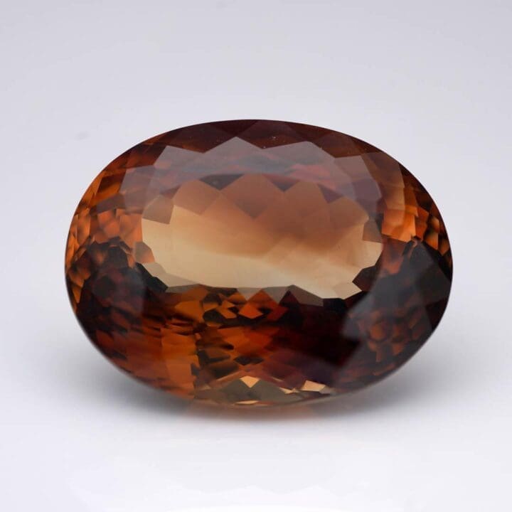GIA Certified 44.88 Carat Oval Cut Brown Topaz