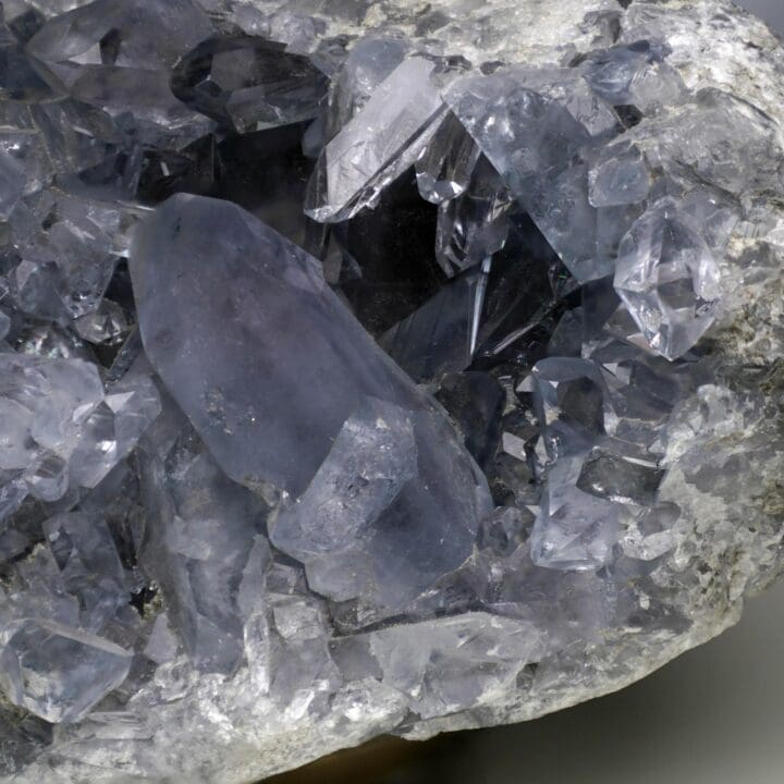 Blue Celestite Geode From Madagascar - Image 4
