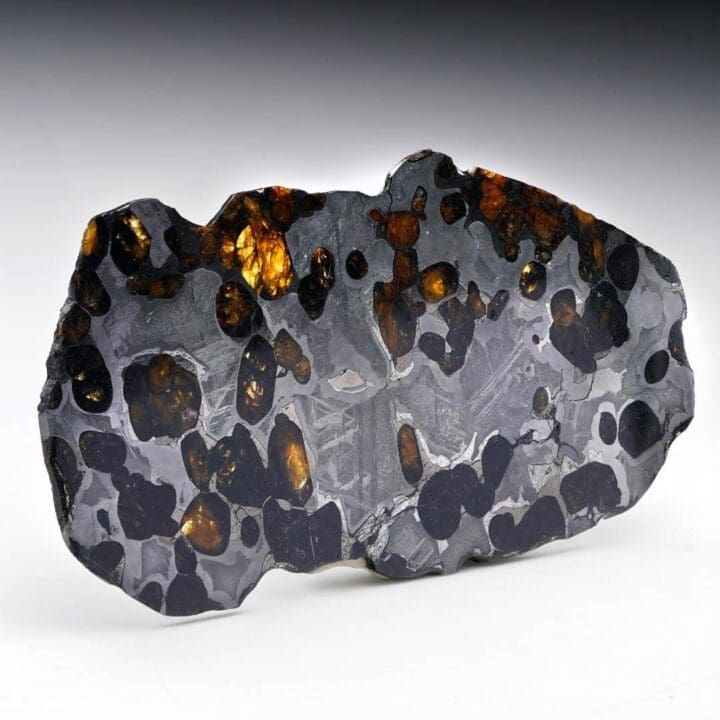 45.25 Gram Seymchan Pallasite Meteorite Slice - Image 6