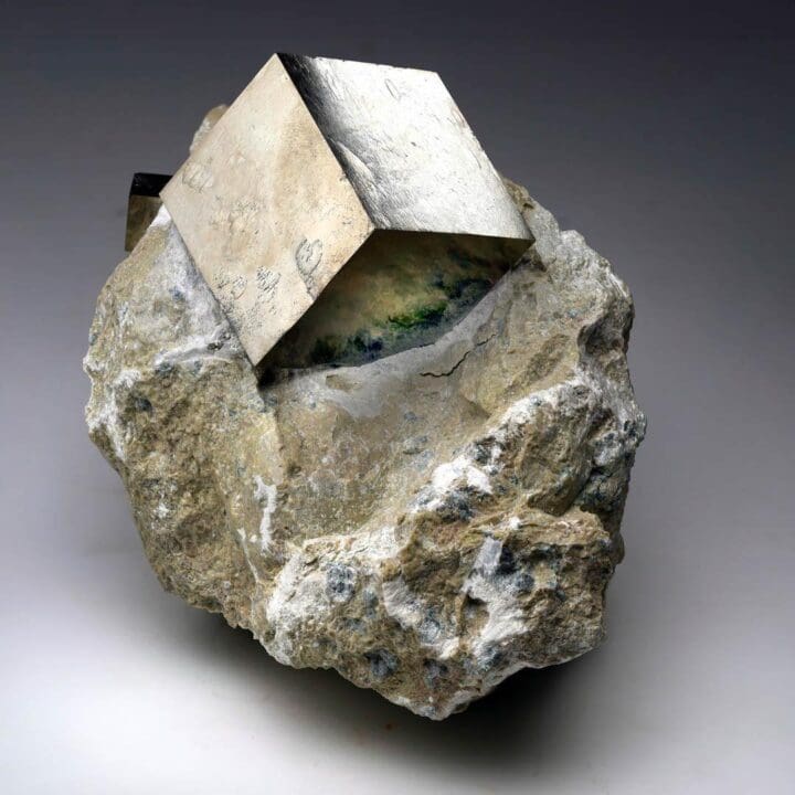 Spanish Pyrite Cubes on Basalt Matrix // 2.72 Lb. - Image 2