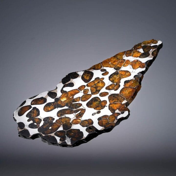 55.77 Gram Seymchan Pallasite Meteorite Slice - Image 3