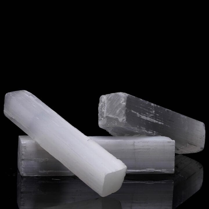 Selenite Crystal Wand // Natural Satin Spar Rod // Morocco - Image 4
