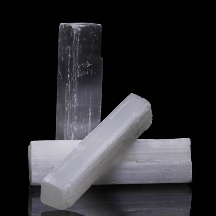 Selenite Crystal Wand // Natural Satin Spar Rod // Morocco - Image 2