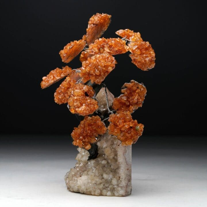 Citrine Gemstone Tree on Quartz Cluster Base - Image 5