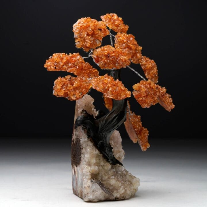 Citrine Gemstone Tree on Quartz Cluster Base - Image 4