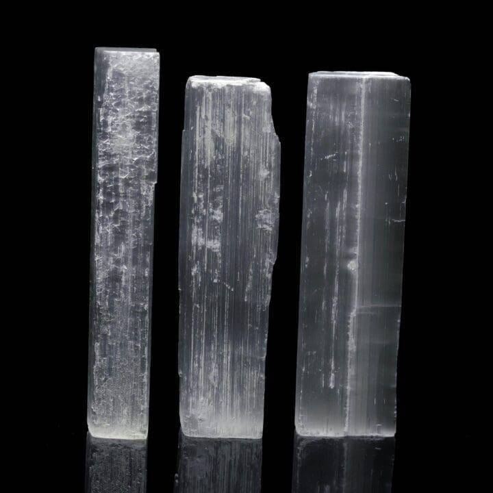 Selenite Crystal Wand // Natural Satin Spar Rod // Morocco - Image 3