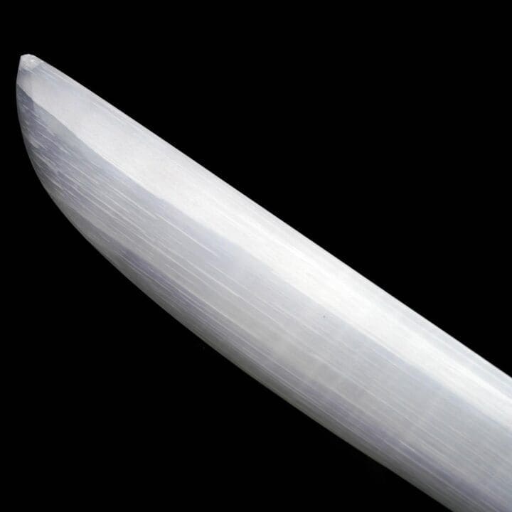 Hand-Carved Decorative Selenite Blade // Polished Satin Spar from Morocco - Image 4