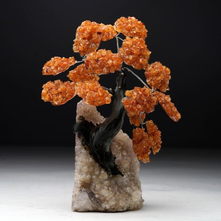 Citrine Gemstone Tree on Quartz Cluster Base - Image 2