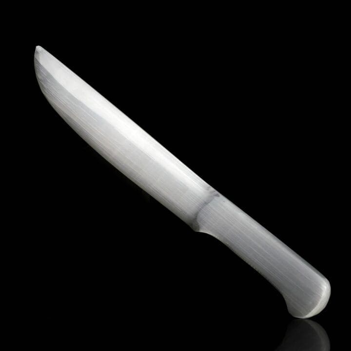 Hand-Carved Decorative Selenite Blade // Polished Satin Spar from Morocco - Image 3